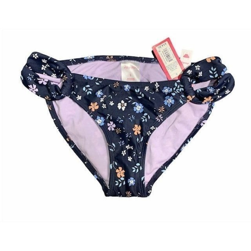 Loop Side Cheeky Bikini Bottom Floral Small Sm